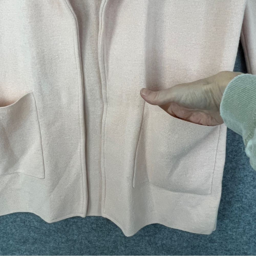 J.CREW 365 Sophie Open Front Knit Sweater Blazer Blush Pink Size Extra Small - Picture 9 of 13